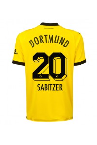 Borussia Dortmund Marcel Sabitzer #20 Jalkapallovaatteet Kotipaita 2023-24 Lyhythihainen